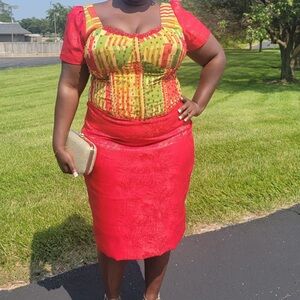 Dresses | Beautiful Beaded Kente Corset Dress | Poshmark